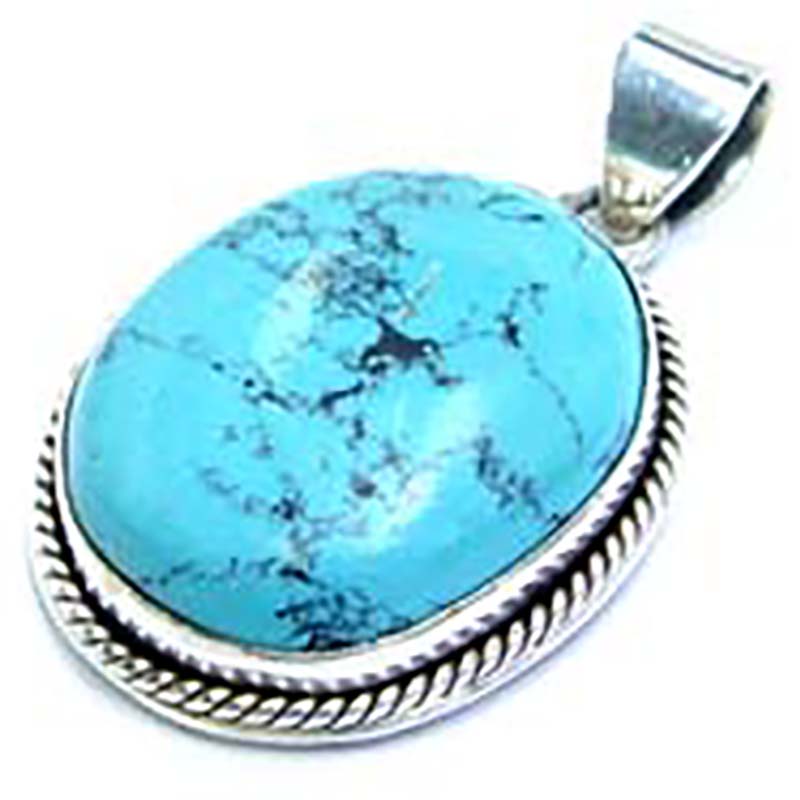 楽天市場】[天然石 シルバー925] ターコイズペンダントトップ71 1個