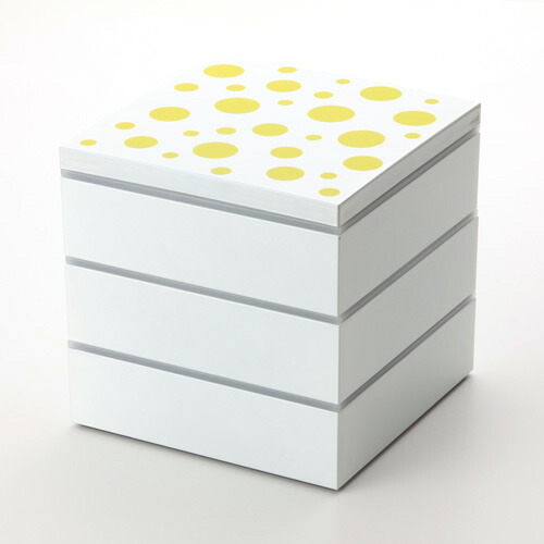 楽天市場】【10％OFF 3/4 20時〜】紀州塗り 重箱 3段 6寸 三段 水玉