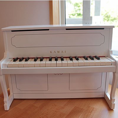 楽天市場】KAWAI アップライトピアノ ホワイト : 木のおもちゃとゲーム