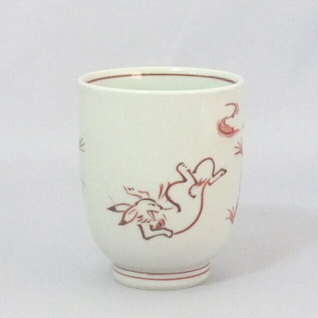 楽天市場】京焼 清水焼 ペア湯呑 鳥獣戯画 芳山窯 加藤吉継 化粧箱入り