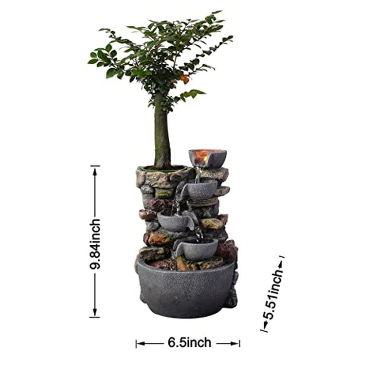 楽天市場】卓上 噴水 滝のオブジェ テーブルトップファウンテン