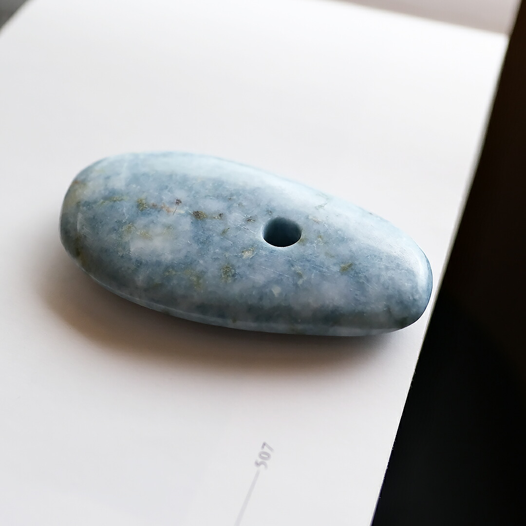 楽天市場】【さざれし工房】 翡翠 (ヒスイ) 大珠「青いポポ」糸魚川