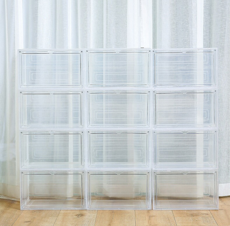 楽天市場】シューズボックス クリアー 12個セット スニーカー 収納