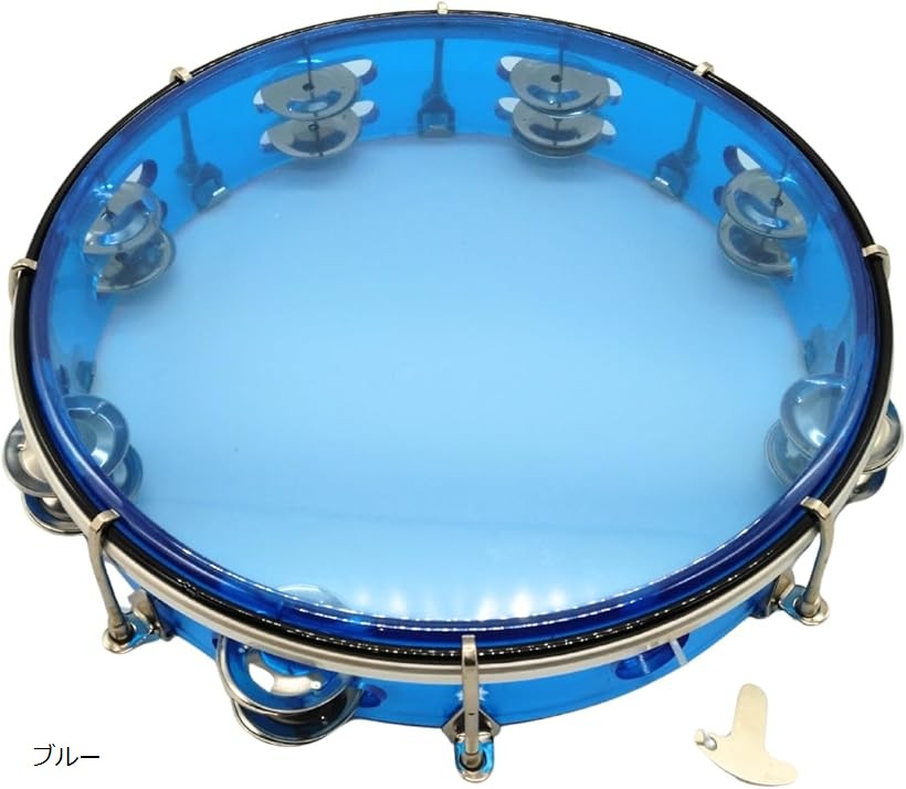 楽天市場】【楽天ランキング1位入賞】タンバリン 透明 2列 打楽器 音程