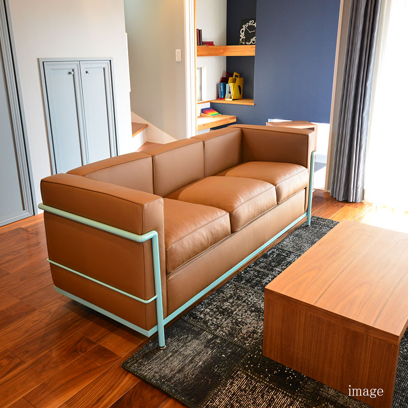 楽天市場】ル・コルビジェ 国内在庫 LC2 3人掛けソファ Bグレード