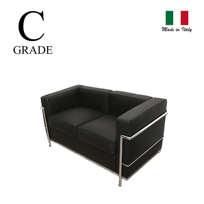 楽天市場】ル・コルビジェ LC2 2人掛けソファ Cグレード革本革