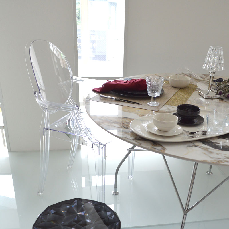 楽天市場】正規代理店 Kartell カルテル アームチェア Louis Ghost