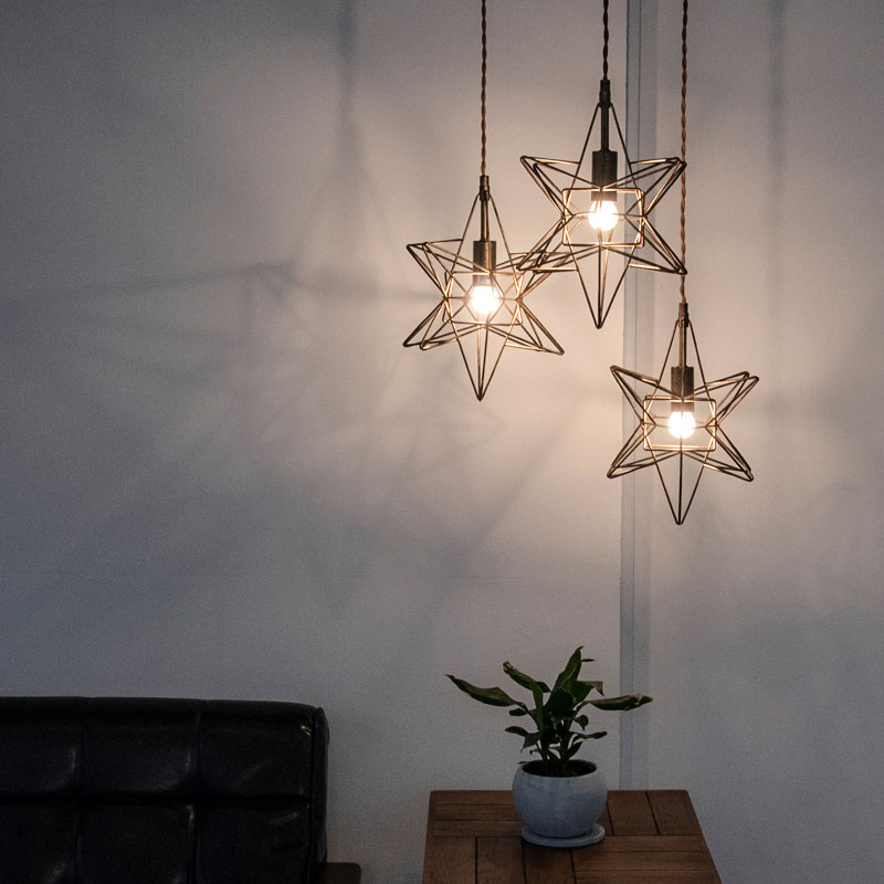 楽天市場】ETOILE3 エトワール3 ペンダントライト 3灯 星 LED対応