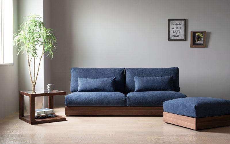 楽天市場】ウォールナット リールソファー専用 スツール オットマン