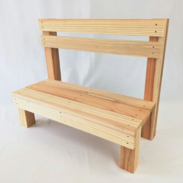 楽天市場】DIY ミニベンチ (組立キット)W490×D227×H400(mm)木製ミニ