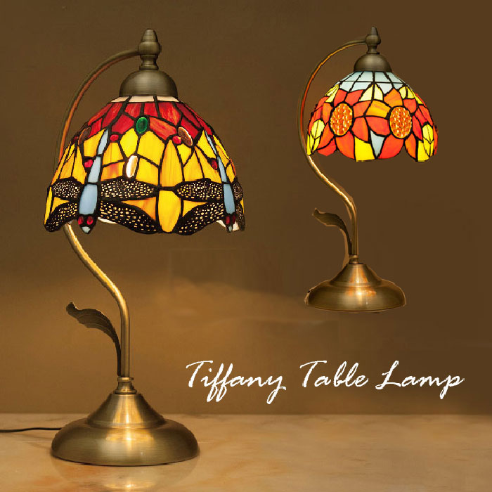 楽天市場】ティファニー テーブルランプ LED電球付属 トンボ MS-TB023