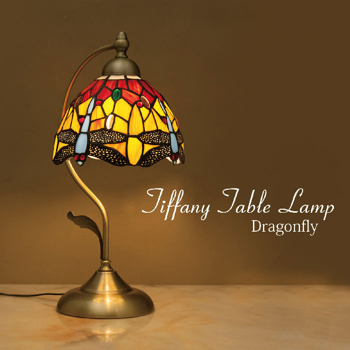 楽天市場】ティファニー テーブルランプ LED電球付属 トンボ MS-TB023