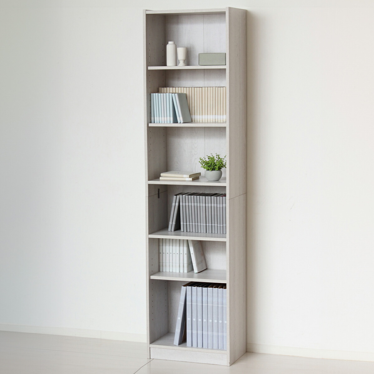 楽天市場】らくらく組立 文庫本棚 W450 D295 H1800 らくらく組立