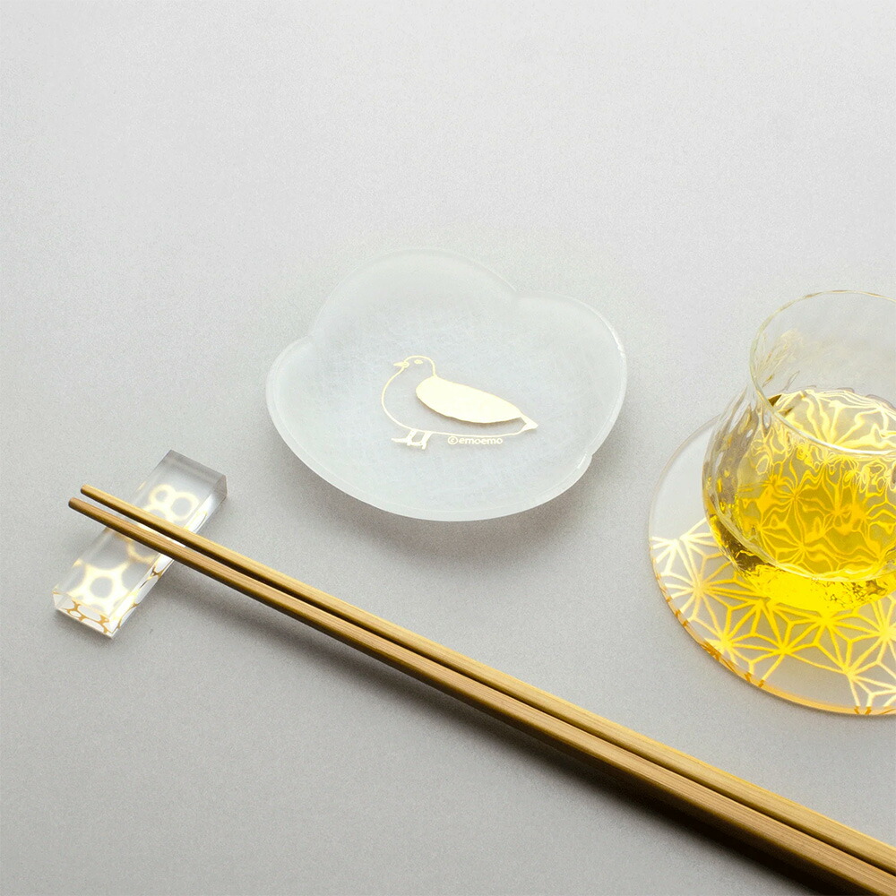 楽天市場】4枚まではメール便可 emoemo×toumei 箔 comamezara 小豆皿