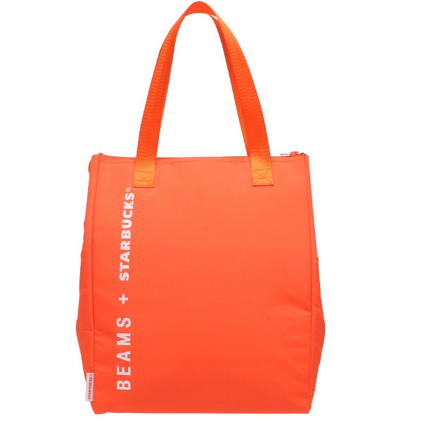 楽天市場】STARBUCKS スターバックス BEAMS 保冷バッグ オレンジ L