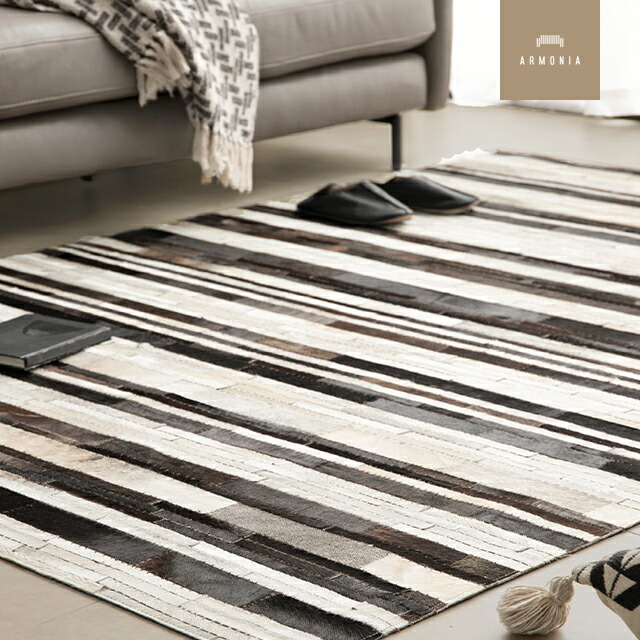 楽天市場】ラグ 牛革 高級ラグ 本革ラグ 本牛革ラグ ハラコラグ 牛革