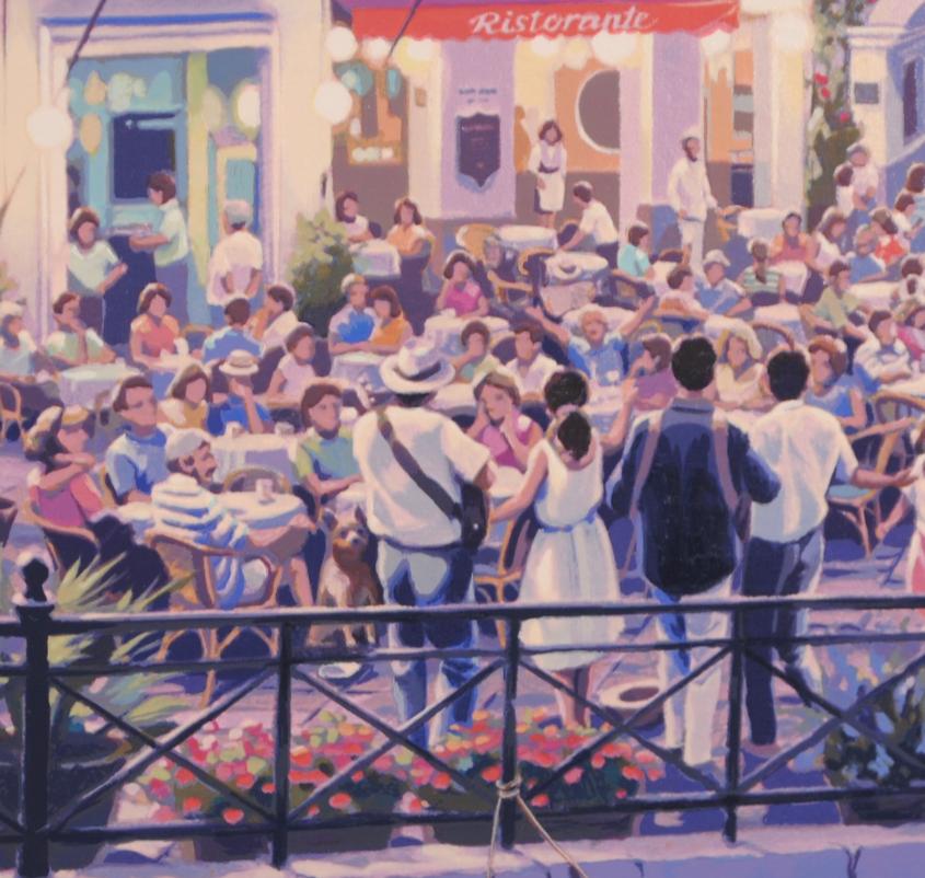 楽天市場】笹倉鉄平 カフェ・ベラ・ノッテ 海 絵画 風景画 イタリア