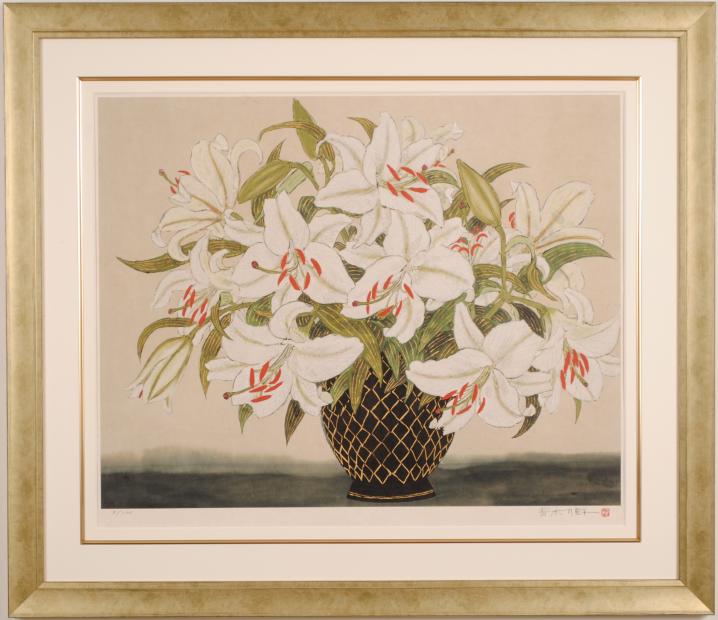 楽天市場】青木乃里子 カサブランカ 花 絵画 百合 静物画 ジークレー