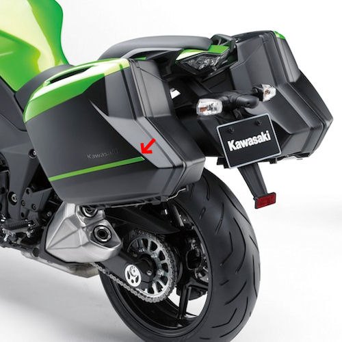 楽天市場】KAWASAKI純正 J99994-0423 カワサキ パニアケースストライプ