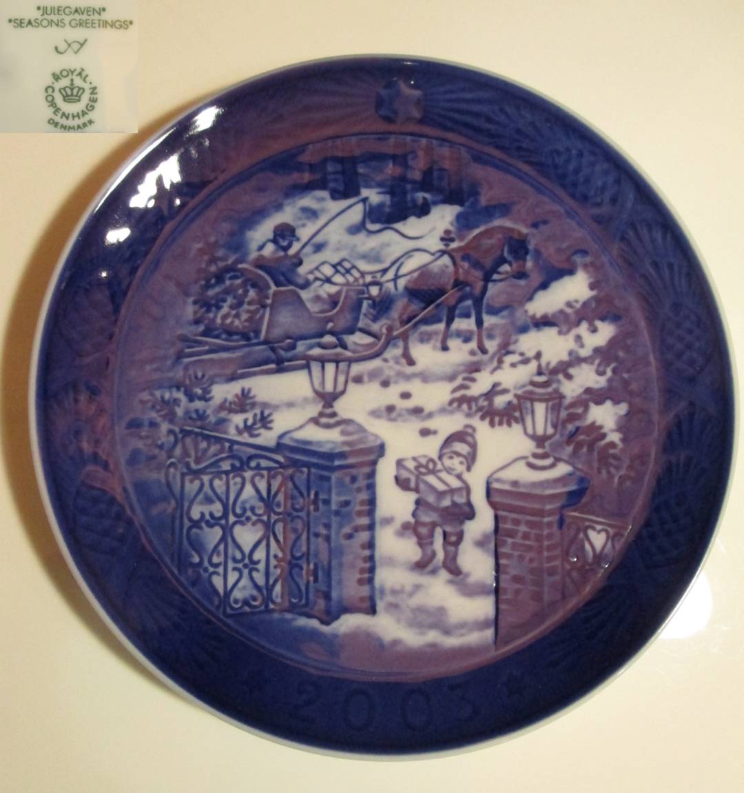 楽天市場】ロイヤルコペンハーゲン イヤープレート 2003の通販