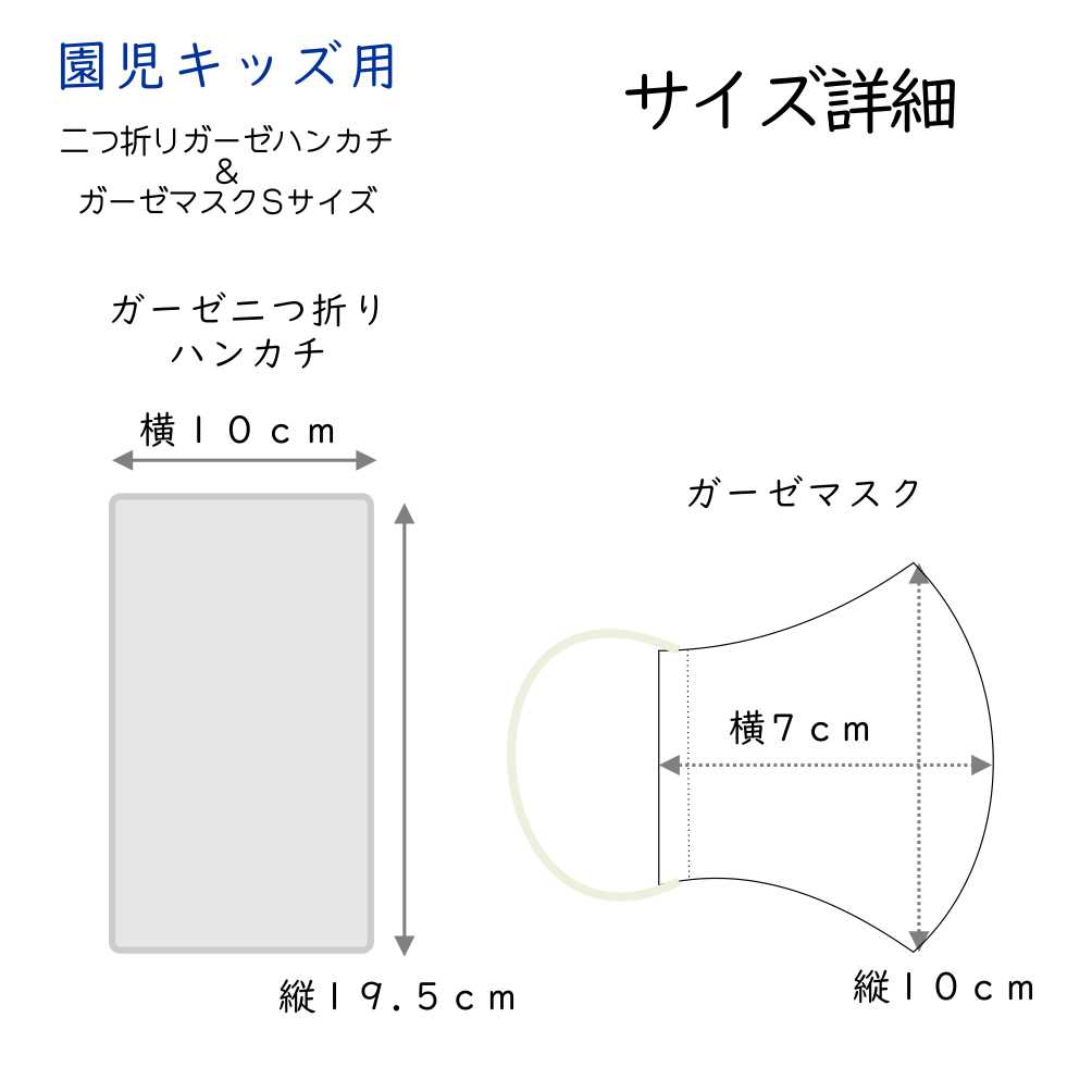 楽天市場】【ガーゼマスクとハンカチのSET】 せんすいかんブルー 立体