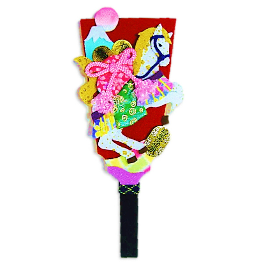 楽天市場】2026午年 干支押絵キット 羽子板・開運飛翔馬 : 布がたり