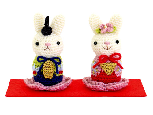 楽天市場】ひな祭りあみぐるみキット・うさぎのお雛様 : 布がたり