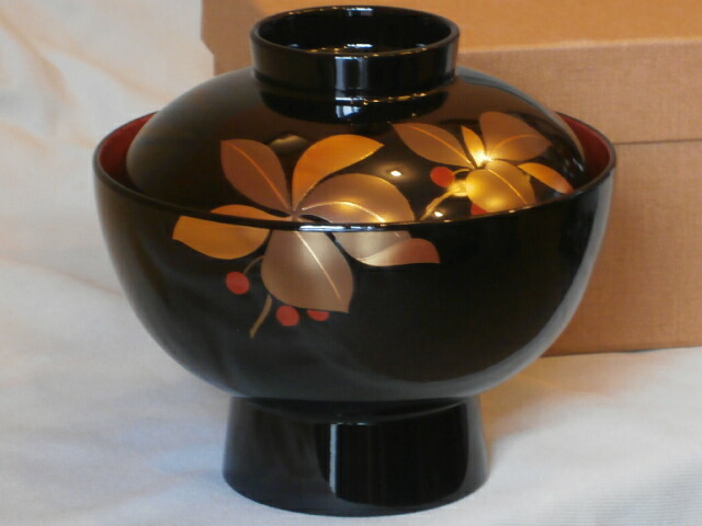 楽天市場】お好み椀 雑煮椀 煮物椀 会津漆器 木粉 お椀 おわん 蓋付き