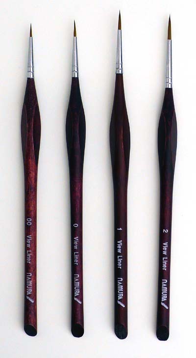 楽天市場】ナムラ 水彩筆ビューライナー4本セット : 中善画廊