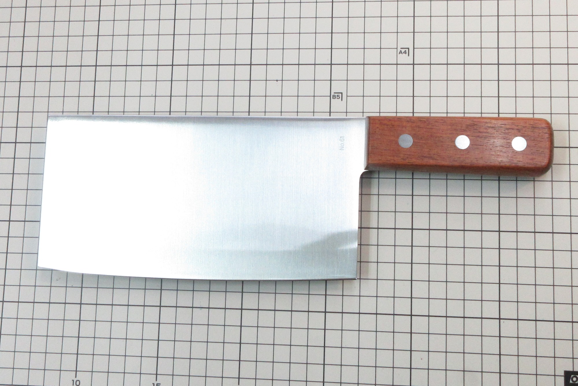 楽天市場】【本刃付けできます】 ミソノ 小型 中華包丁No.61 (約300