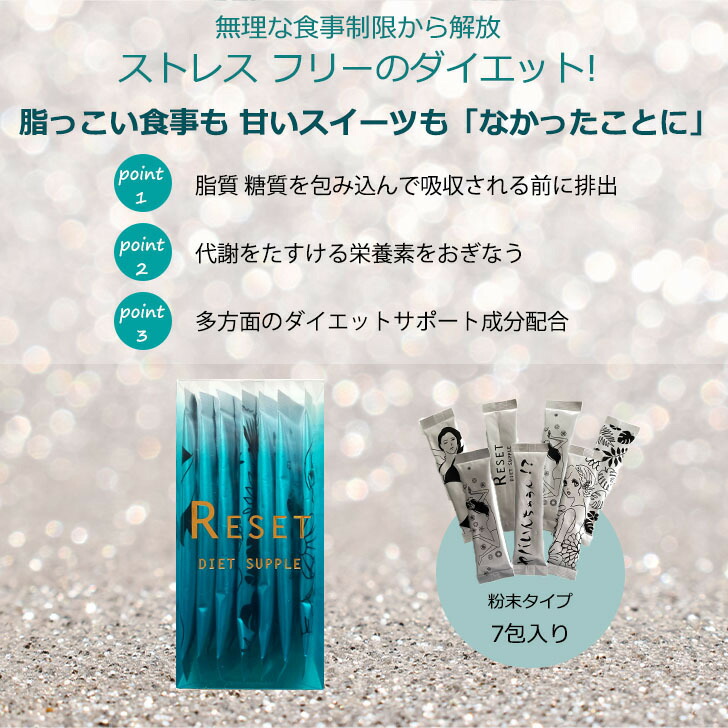 楽天市場】リセットダイエット サプリ 28包（7包入×4箱） ダイエット
