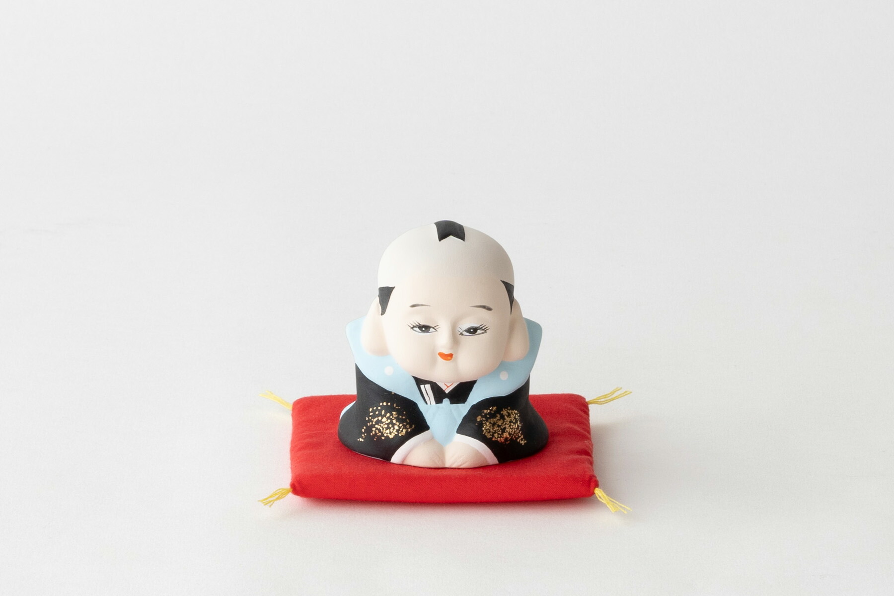 楽天市場】福助 座布団つき 小型 陶器製 レトロ 7.0センチ 伝統的 縁起