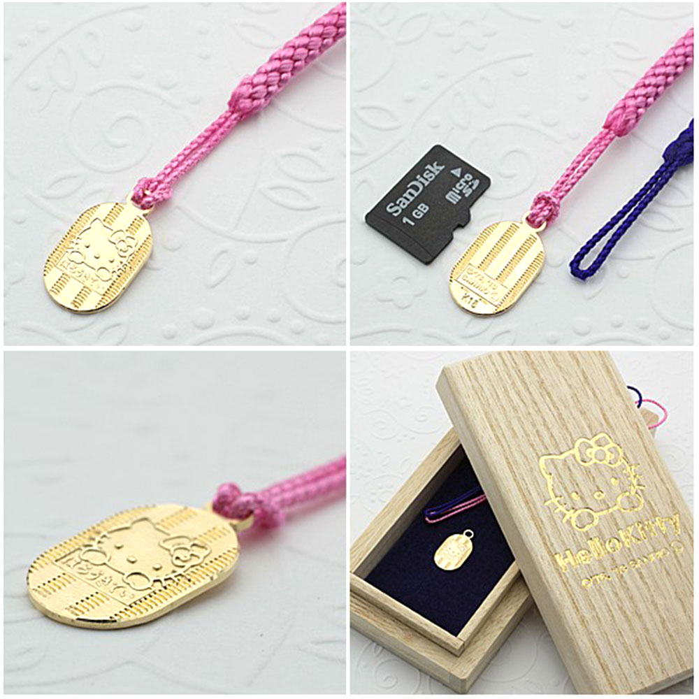 楽天市場】ハローキティ Hello Kitty 18金 根付 K18 ストラップ 1g