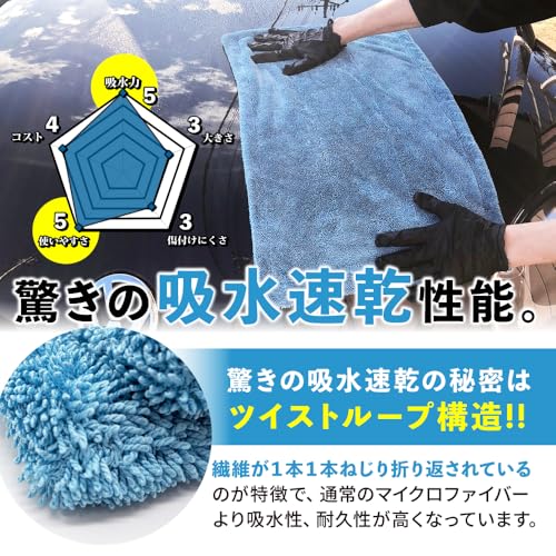 楽天市場】【ながら洗車】ドライセカンド 『 拭き上げタオル決定版