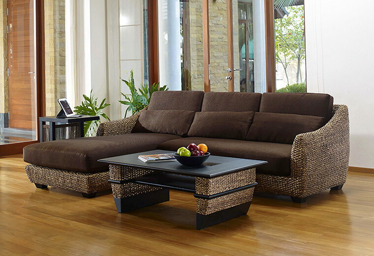 楽天市場】高品質 ウォーターヒヤシンス センターテーブル ロー