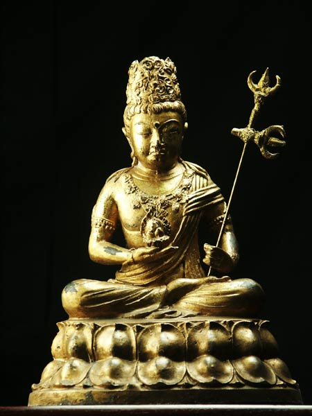 楽天市場】丑・寅年守り本尊 虚空蔵菩薩 古色 : 仏像仏画チベット美術