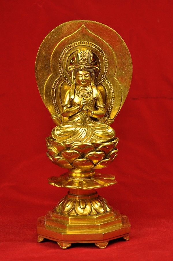 楽天市場】大日如来 銅造鍍金彫金仕上げ : 仏像仏画チベット美術卸の天竺堂