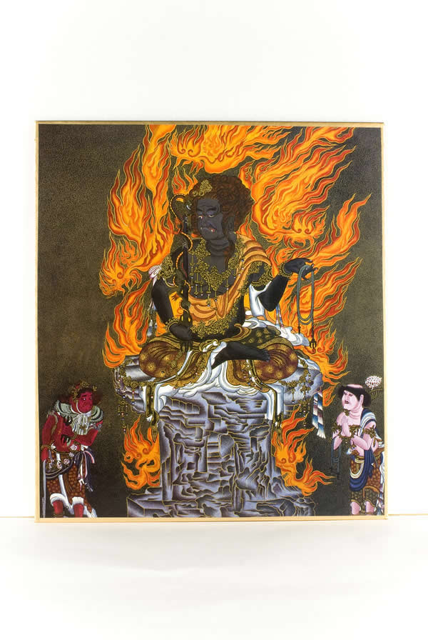 楽天市場】仏画色紙 酉歳の守り本尊 不動明王 : 仏像仏画チベット美術