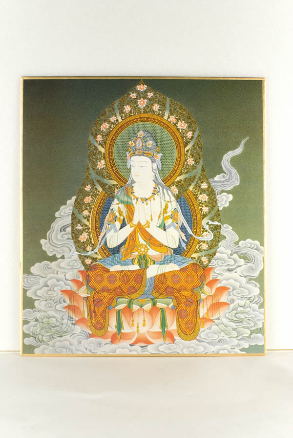 楽天市場】仏画色紙 午歳の守り本尊 勢至菩薩 : 仏像仏画チベット美術