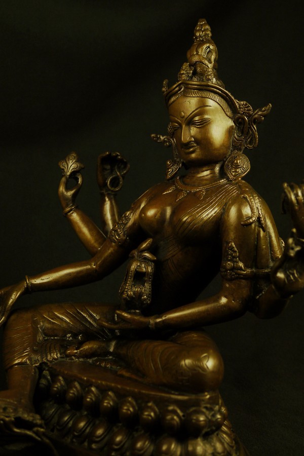 楽天市場】観音菩薩 黄銅製 : 仏像仏画チベット美術卸の天竺堂