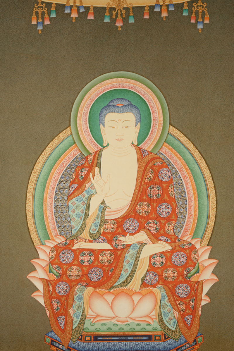 楽天市場】釈迦如来 仏画掛け軸（半切サイズ） : 仏像仏画チベット美術