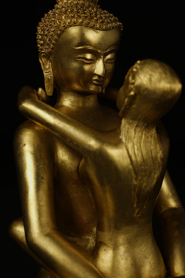 楽天市場】歓喜仏（ヤブユム）銅造金色 : 仏像仏画チベット美術卸の天竺堂