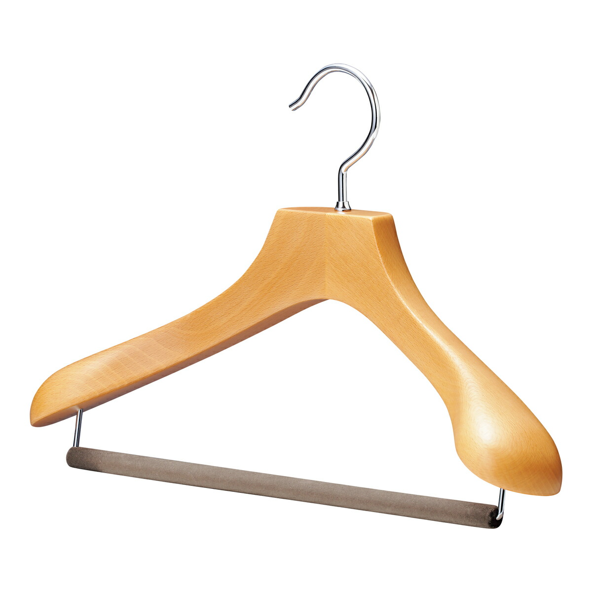 楽天市場】AUT-05C/フェルトバー/木製レディススーツハンガー