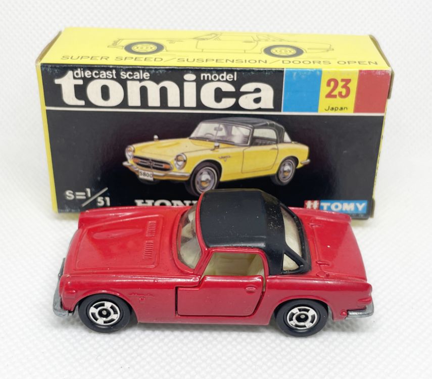 楽天市場】黒箱 トミカ 23 ホンダS800M : 中村模型店