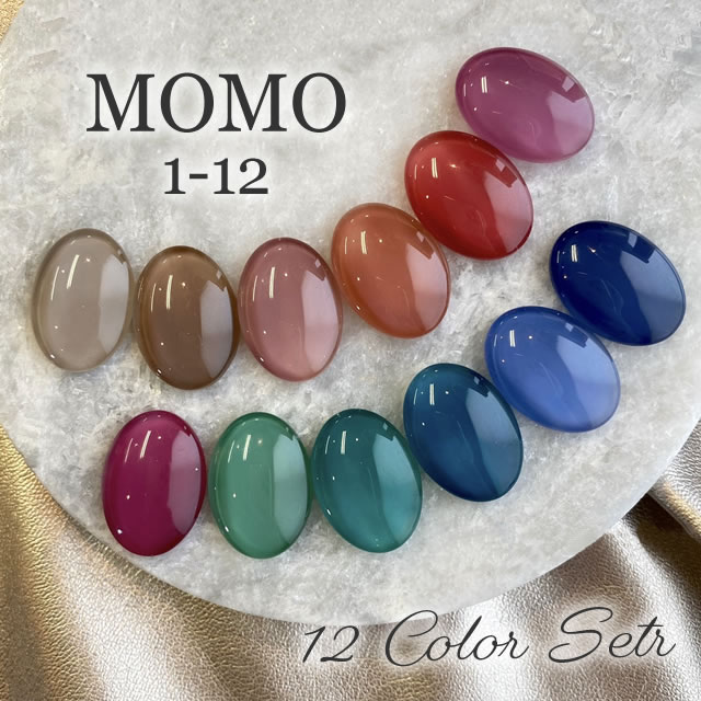 楽天市場】カラージェル MOMO by nail for all 3g 12色セット 01-12