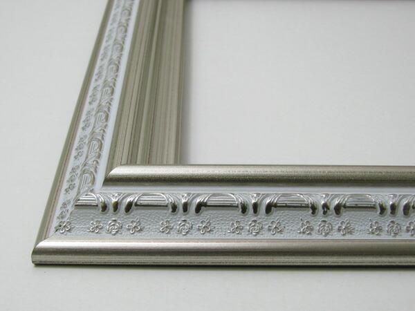 楽天市場】デッサン額縁 9586/ホワイトシルバー 三三サイズ（606×455mm