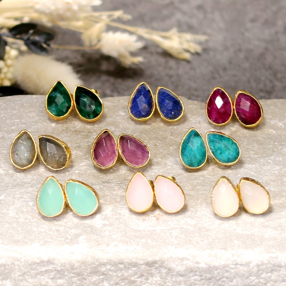 楽天市場】【唯一無二。圧倒的な存在感】天然石 ピアス レディース 22