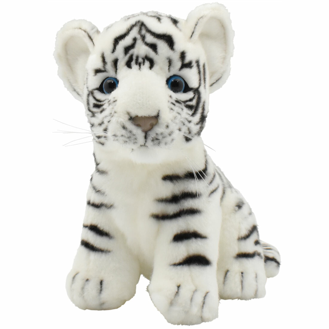楽天市場】ハンサ【HANSA】リアルぬいぐるみ 仔ホワイトタイガー 19cm