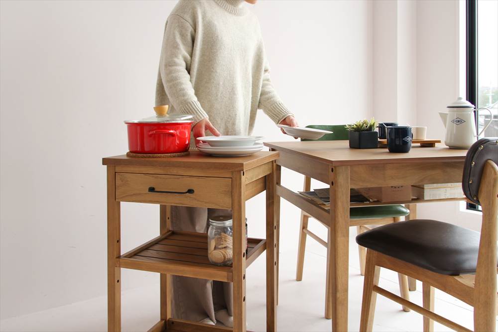 楽天市場】サイド ワゴン テーブル キャスター付き 幅 35 奥行 45 高さ