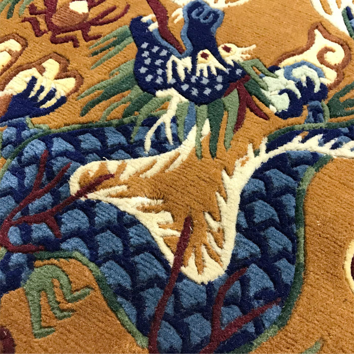 楽天市場】TIBETAN RUG チベタンラグ 絨毯 ドラゴン/Dragon/182×121